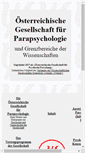 Mobile Screenshot of parapsychologie.ac.at